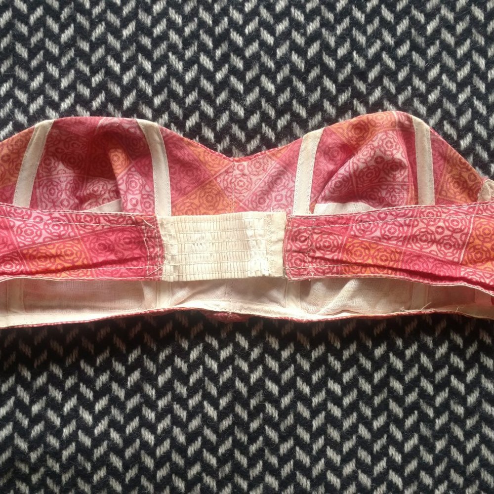 1950s 1960s Vintage Bikini Top Tiki VLV 50s 60s Hawaiian Print - Picture 6 of 10